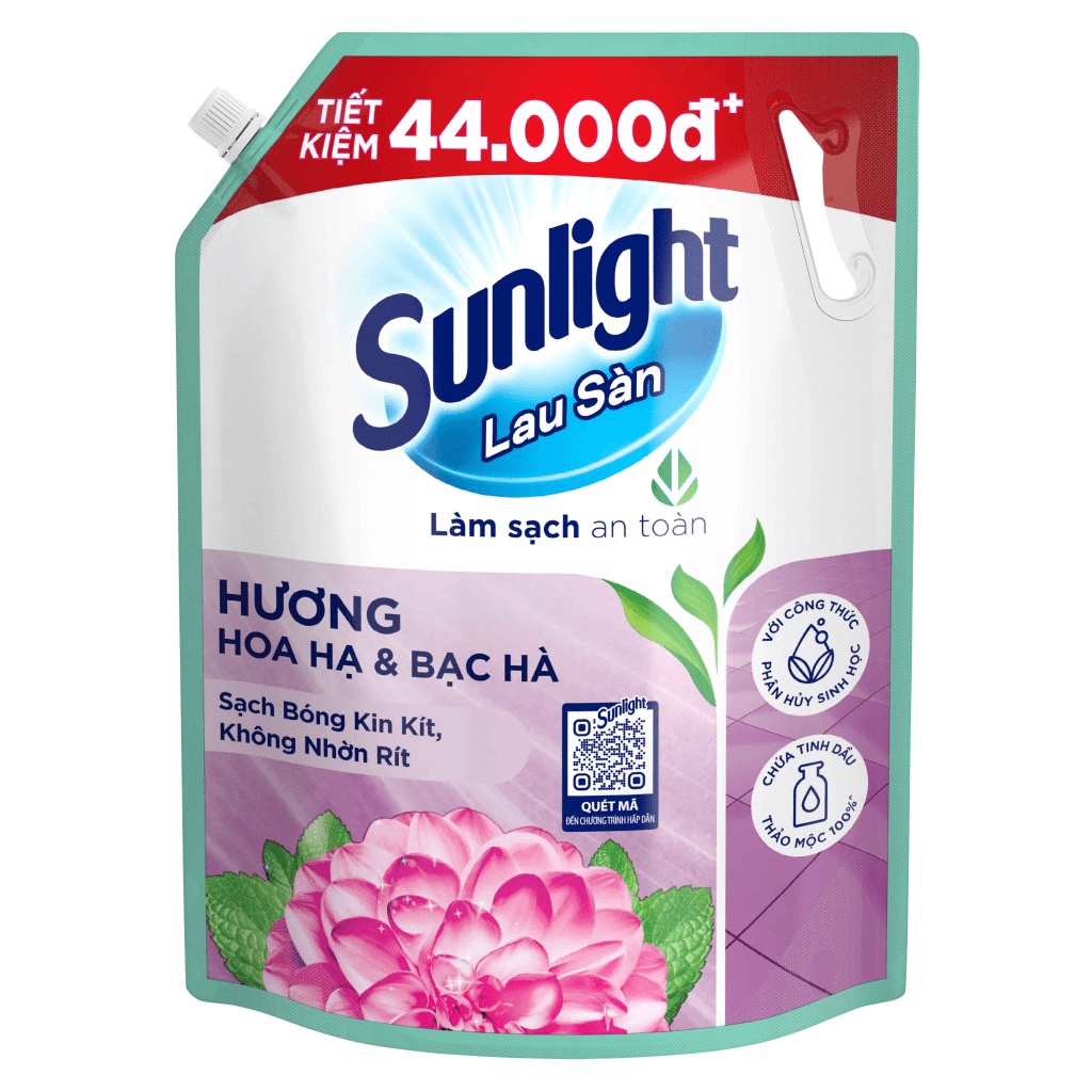 Nước Lau Sàn Sunlight Tinh Dầu Thảo Mộc Dạng Túi 3.4/3.6 kg