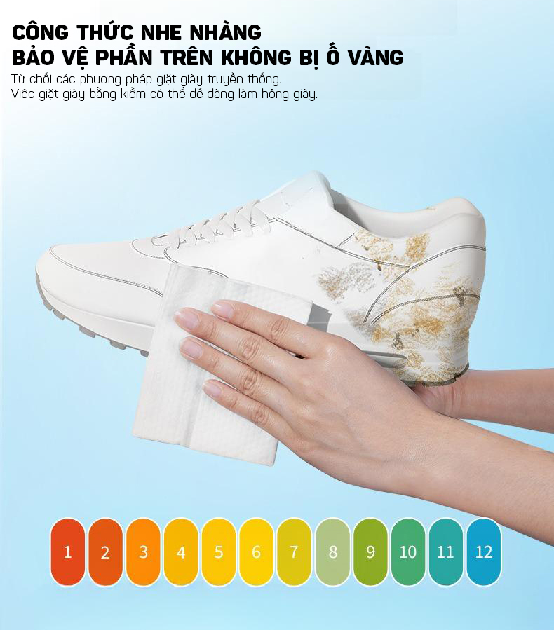 (80 Tờ) Khăn Ướt Đa Năng Lau Sạch Vết Bẩn Cho Giày Dép Trắng, Sáng Như Mới SHIMA - Tiện Dụng, Hiệu Quả Cao - Hàng Nhập Khẩu