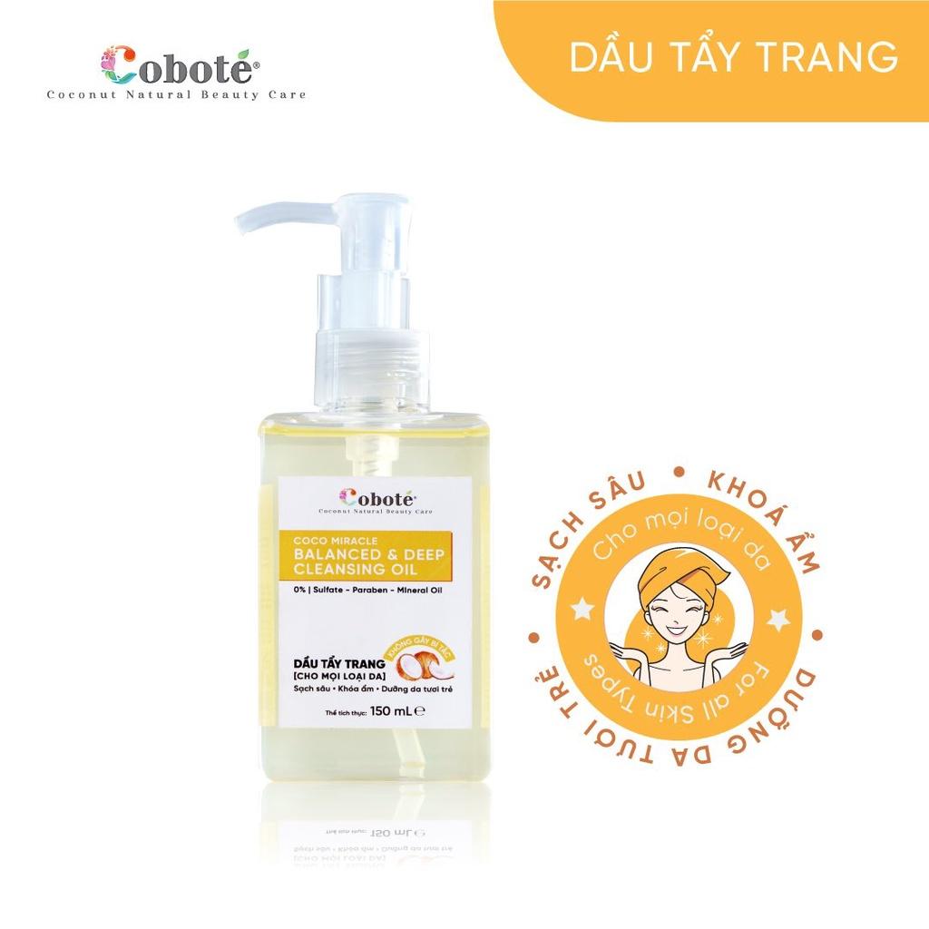 Dầu tẩy trang &amp; làm sạch cân bằng Coboté 150ml