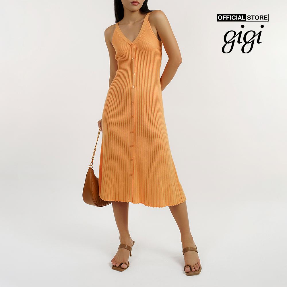 GIGI - Đầm midi hai dây cổ V hiện đại G2106K212719