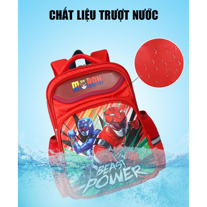 Ba Lô Học Sinh Cấp 1 Siêu Nhẹ - BL1076ML_SN3_YEL_NAV - 3 Siêu Nhân Power Rangers Kick It