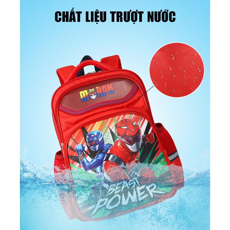 Ba Lô Học Sinh Cấp 1 Siêu Nhẹ - BL1076ML_SN2_RED_RED - 2 Siêu Nhân Power Rangers Morph