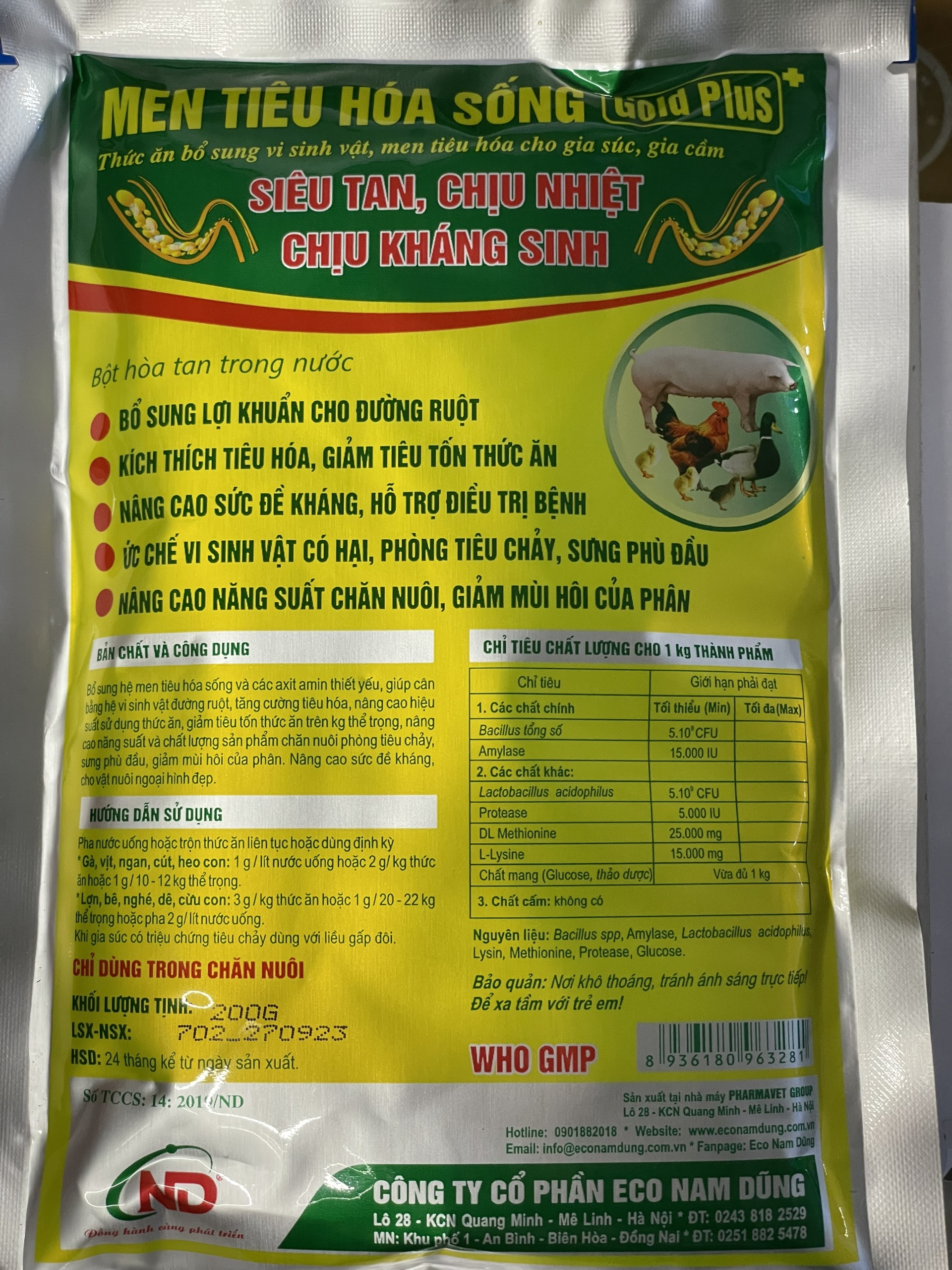 MEN TIÊU HÓA SỐNG