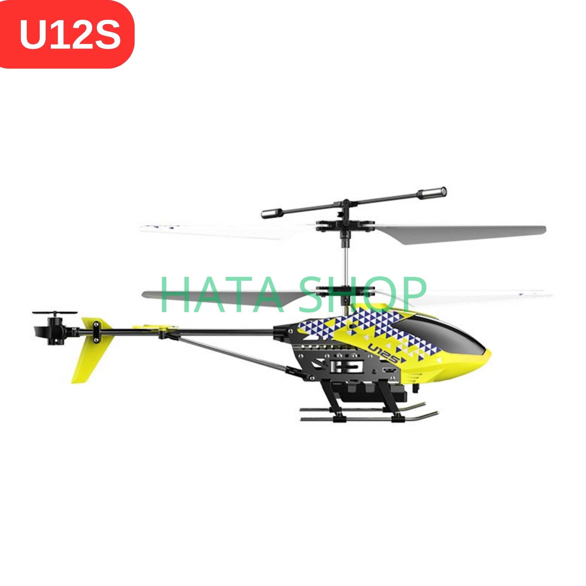 Máy Bay Trực Thăng U12S Helicopter Có Wifi Camera Chụp Ảnh/Video Bản 2 Pin Sạc Điều Khiển Từ Xa, mô hình máy bay trực thăng trên không