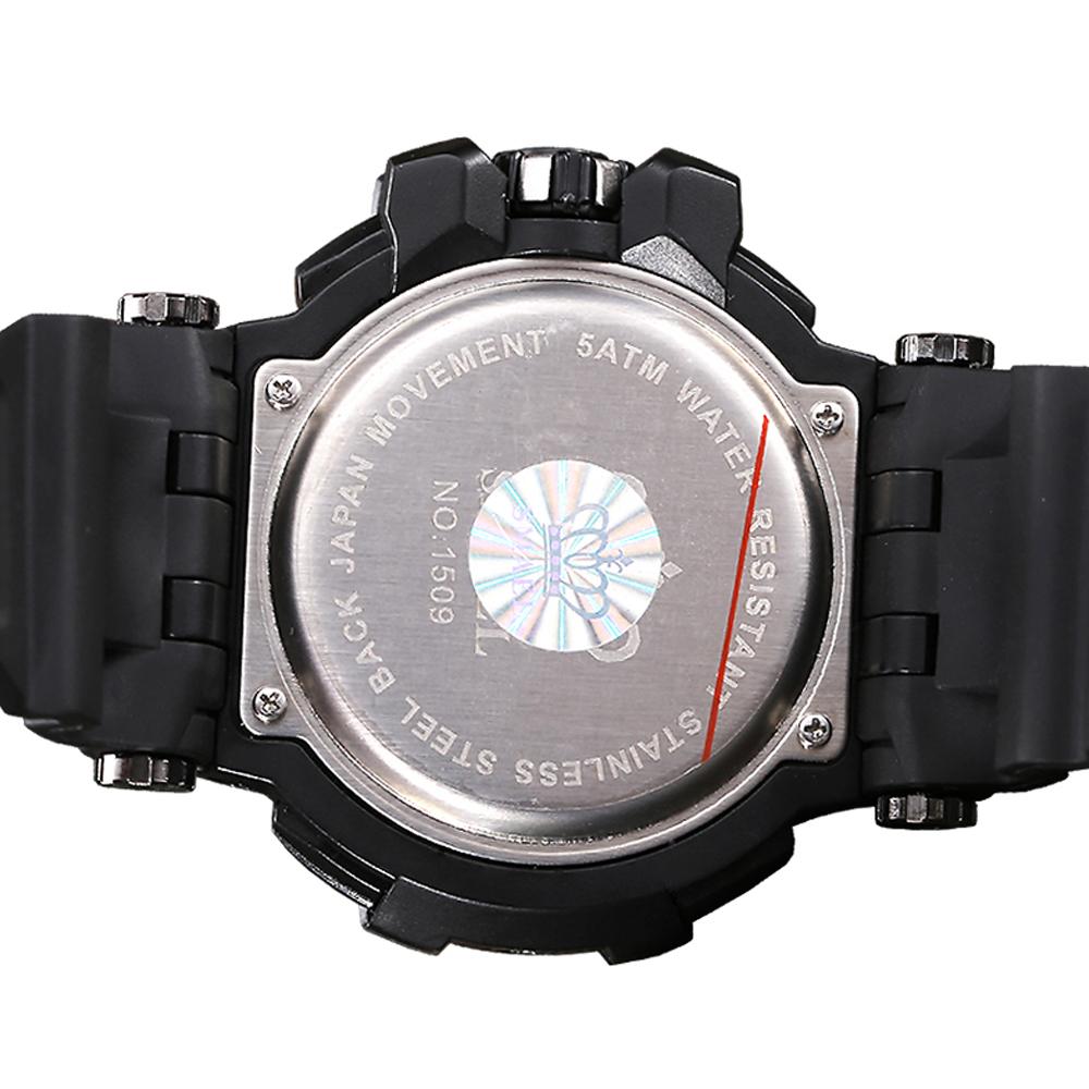 Đồng hồ điện tử chống nước đa chức năng thể thao phong cách dành cho nam có màn hình kép