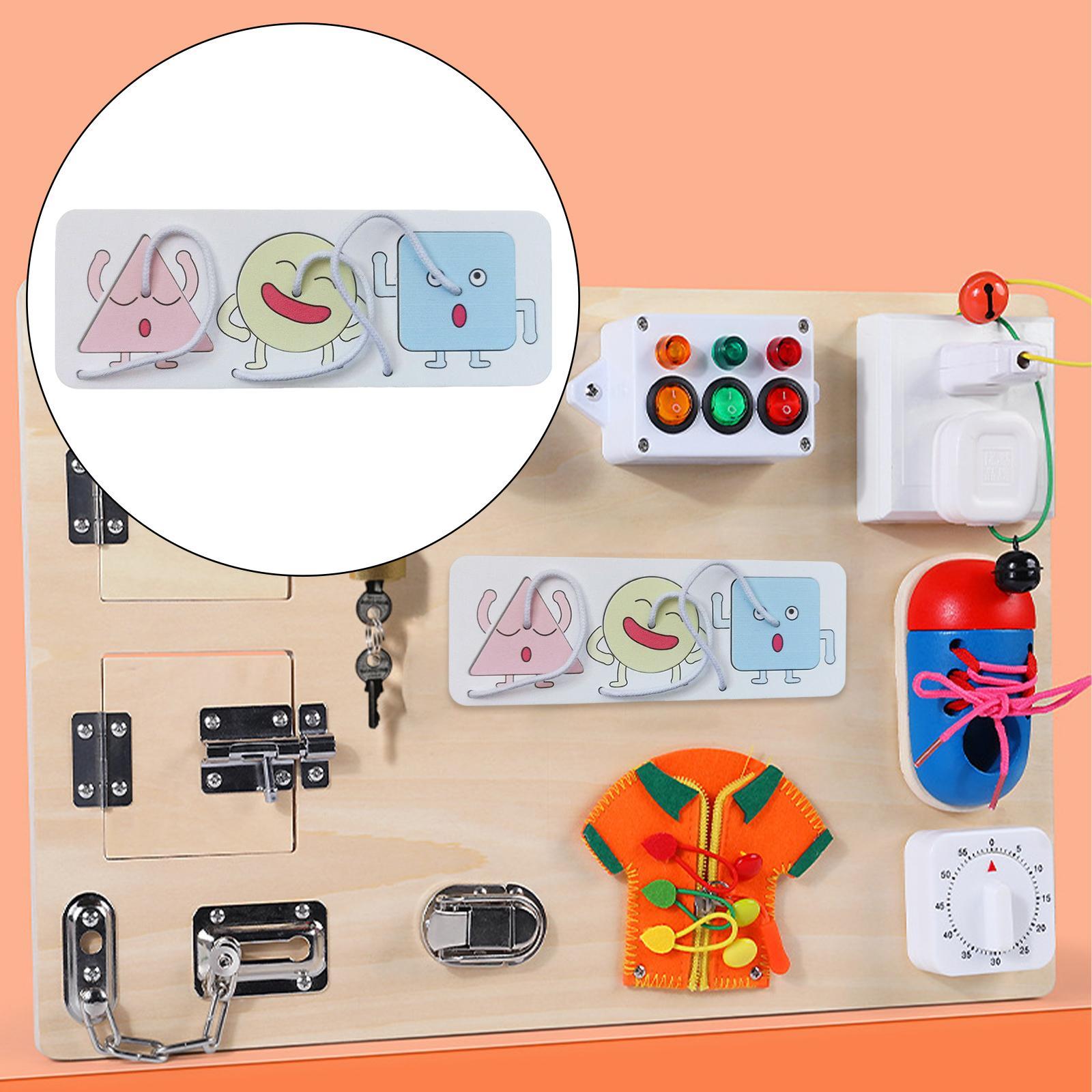 Sensory Board Accessories Cognition Toy Game for Kids Boy Birthday Gifts