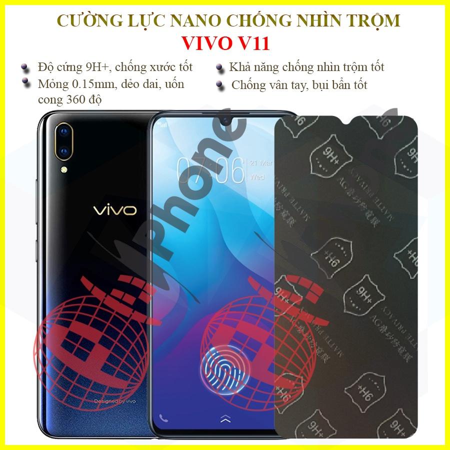 Dán chống nhìn trộm dành cho  Vivo V11 - Dán cường lực dẻo nano 9H+