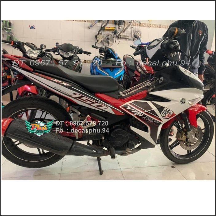 Tem rời Exciter 150 Y15ZR Trắng đỏ đen