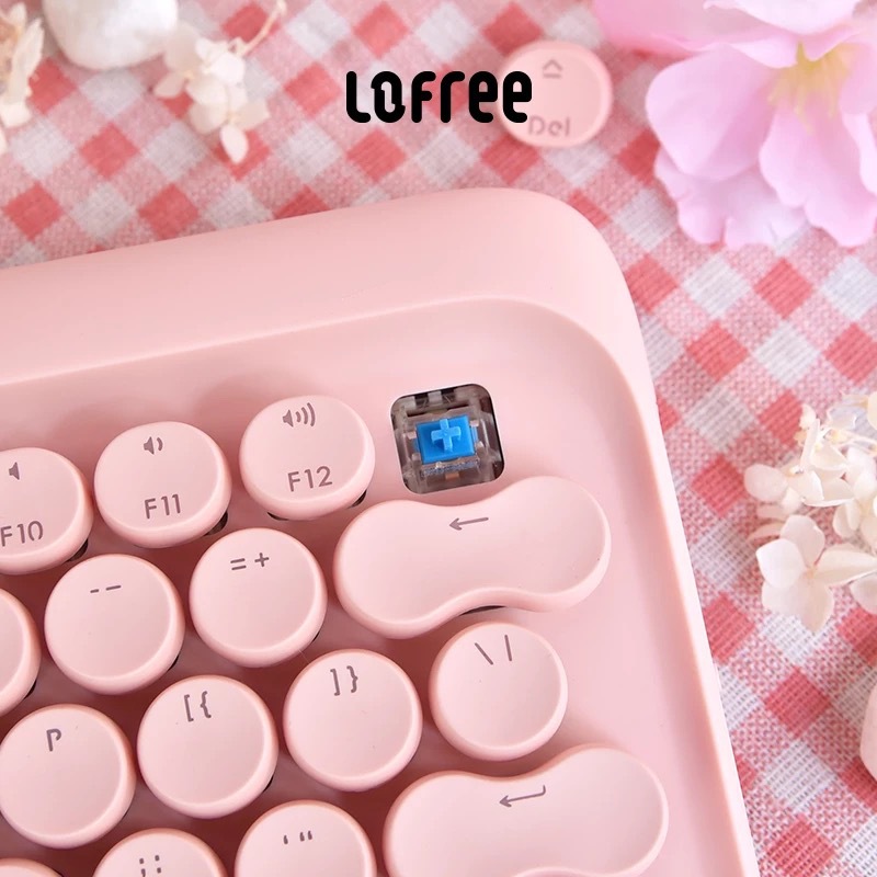 Bàn Phím Cơ Bluetooth LOFREE Hoa Anh Đào Sakura (Limited) - Hàng Chính Hãng