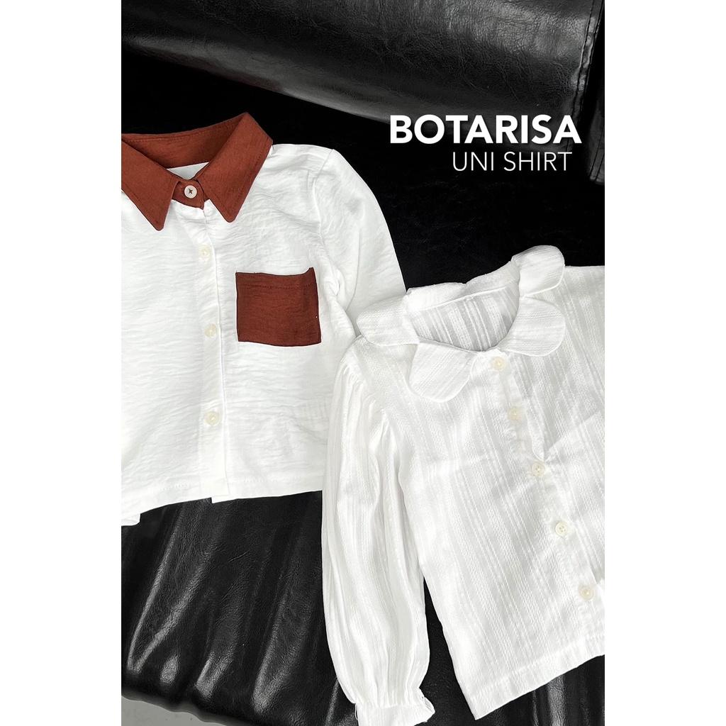 Áo sơ mi bé trai Botarisa phối màu theo phong cách Hàn Quốc cho trẻ 10-30kg