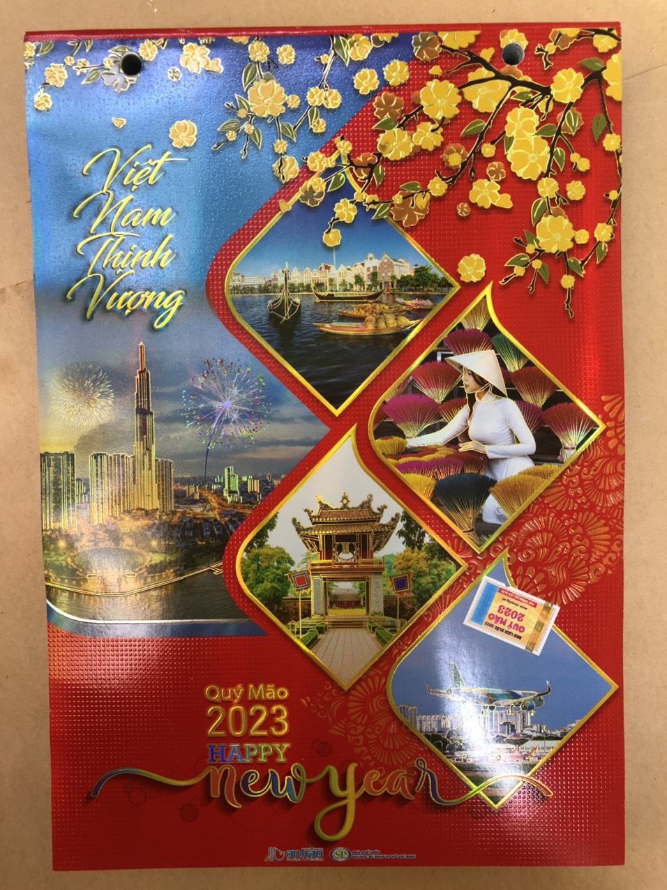 LỊCH BLOC 2023 - BLOC LỊCH 20 x 30cm, 17 x 24cm, 14,5 x 20,5cm, Không Có Bìa