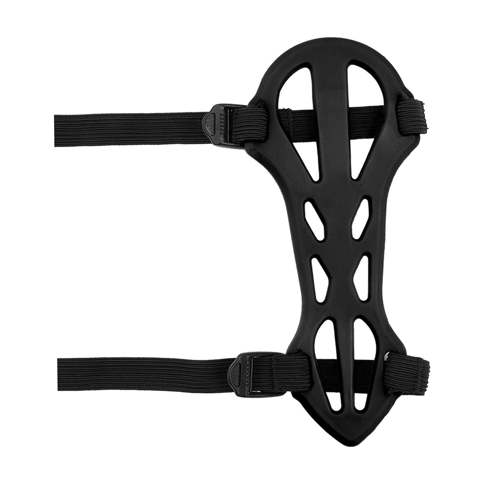 Arm Guard 2 Adjustable Straps Hunting Forearm Protect Gear Black