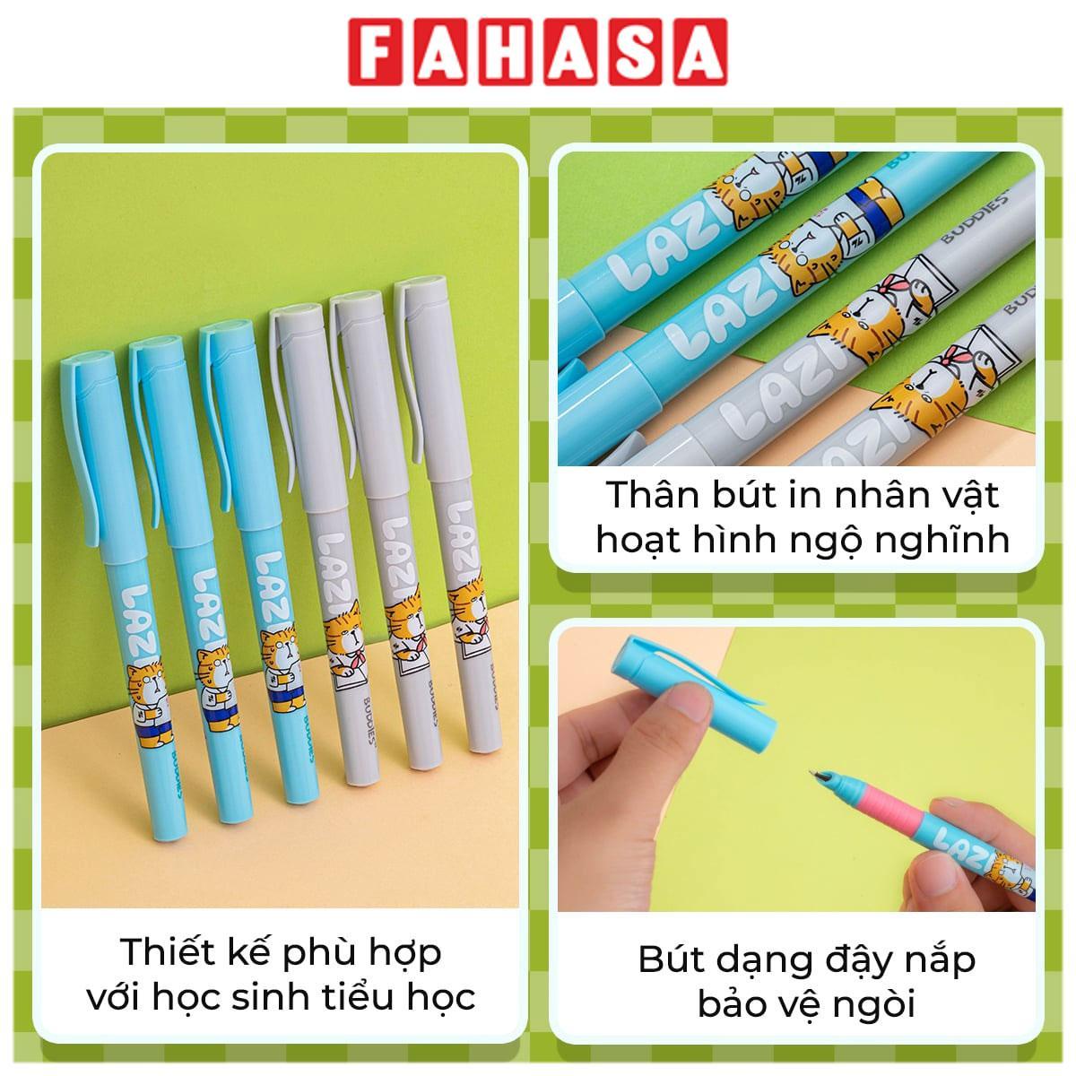 Bút Máy Ngòi Trơn Buddies - Thiên Long FTC-017 - Màu Xám