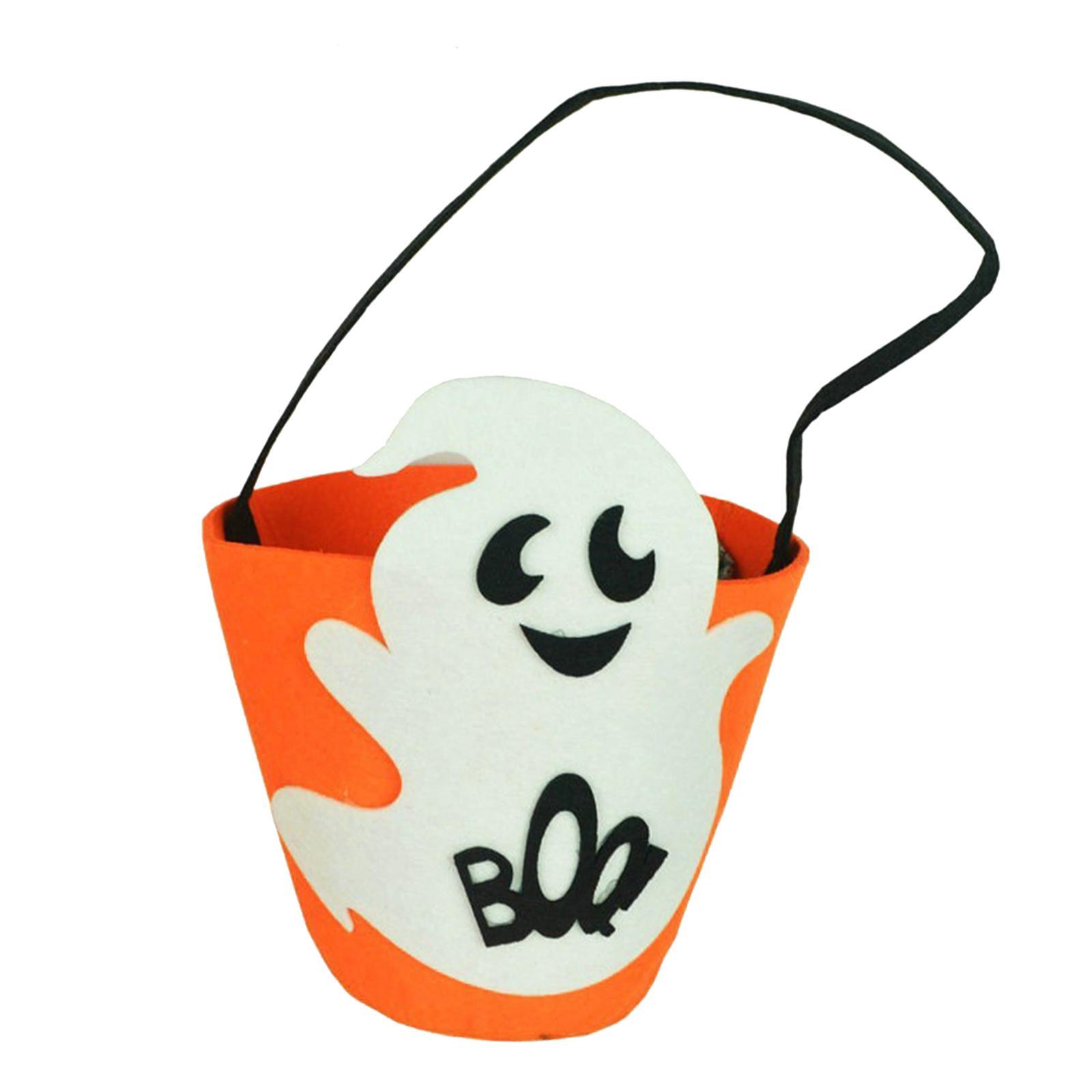 Halloween Tote Bucket Reusable Children Gift Bag Party Favors Halloween Bags