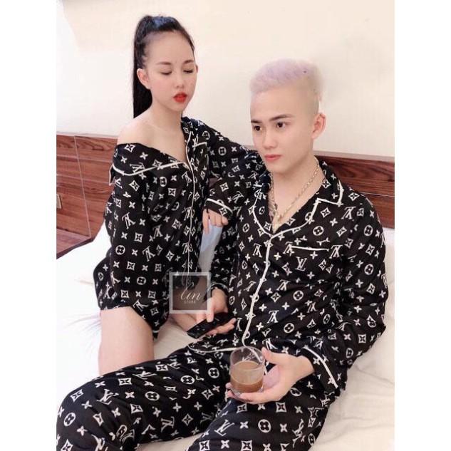 Freeship Bộ Đồ Pijama Nam Nữ Chất Kate Thái