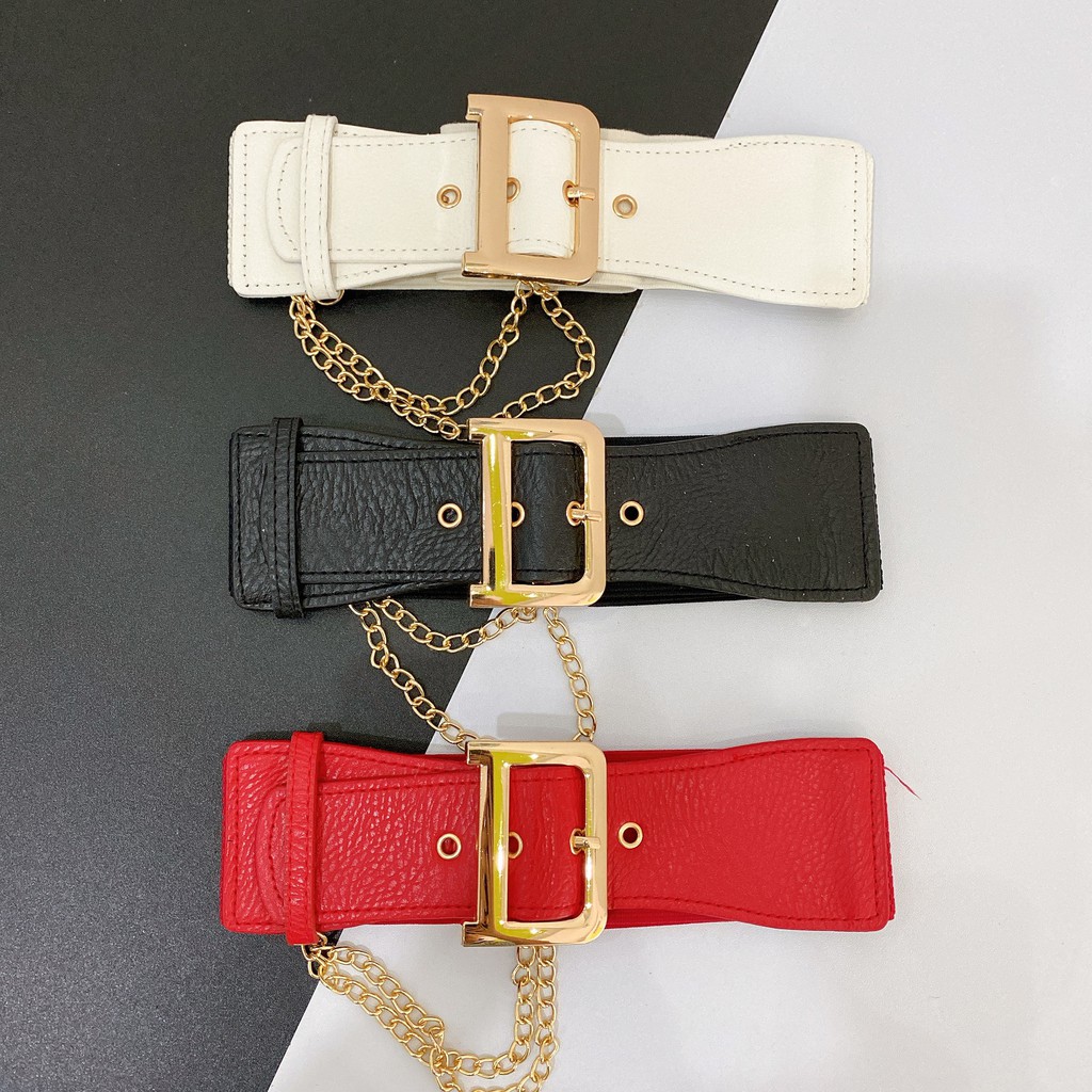 Đai váy Belt chữ D xích bản 5cm Dễ phối đồ