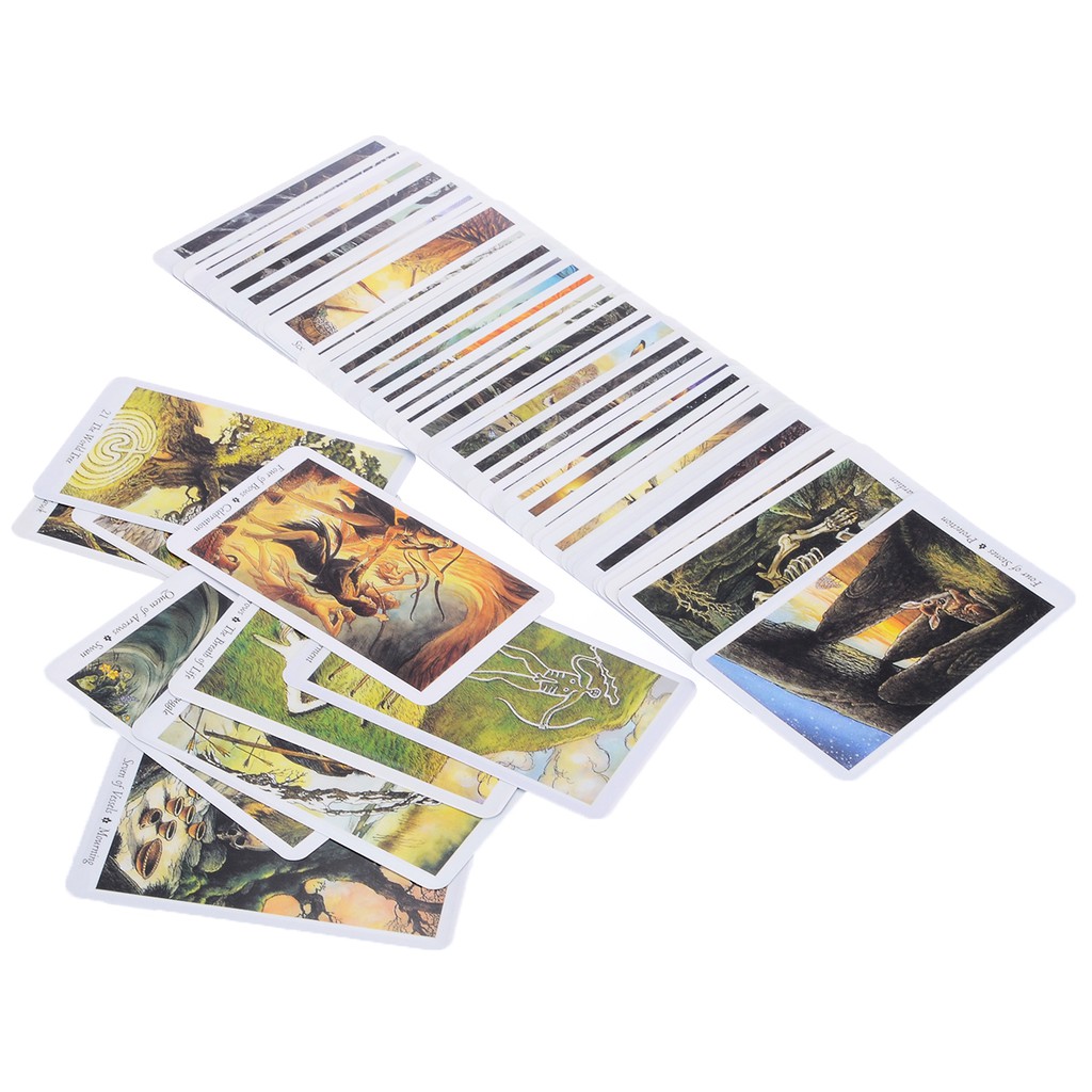 Combo Bộ Bài Bói Tarot Wild Wood Tarot và Túi Nhung Đựng Tarot và Khăn Trải Bàn Tarot