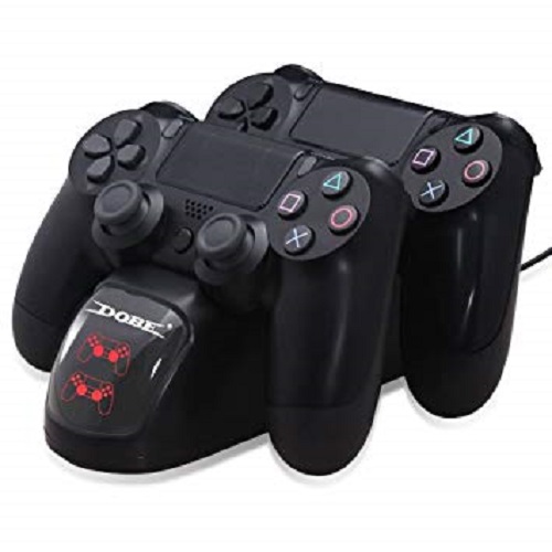 Đế sạc đôi cho tay cầm chơi game PS4, Dock sạc 2 tay cầm