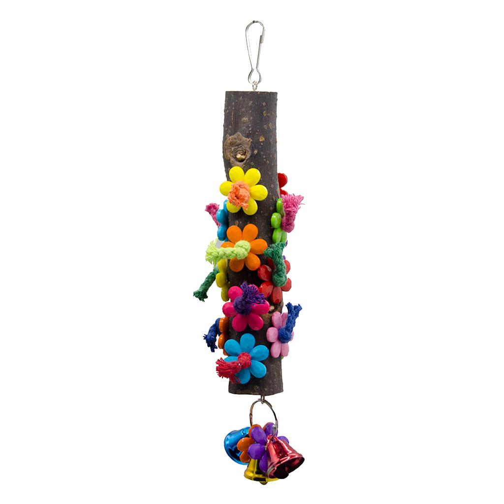 Birds Parrot Wood Stand Perches Toy For Bird Cage Accessories Bird Supplies