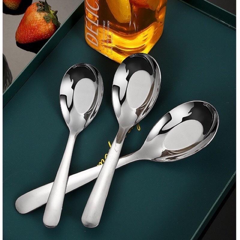 Thìa súp, Thìa phở inox 304 hàng cao cấp sáng bóng dày đẹp