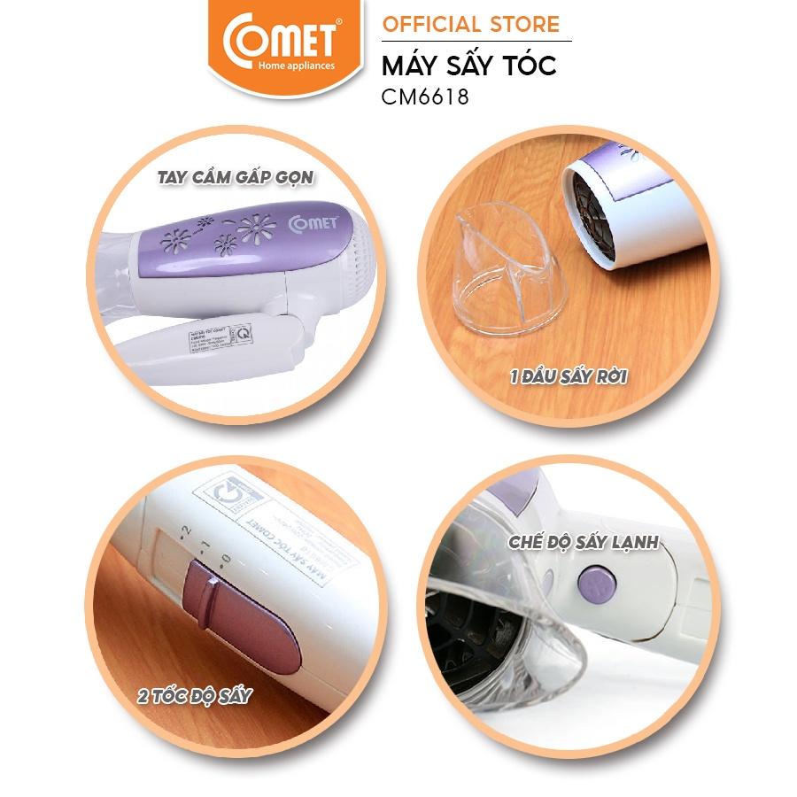 Máy sấy tóc 1600W COMET - CM6618 - Hàng Chính Hãng