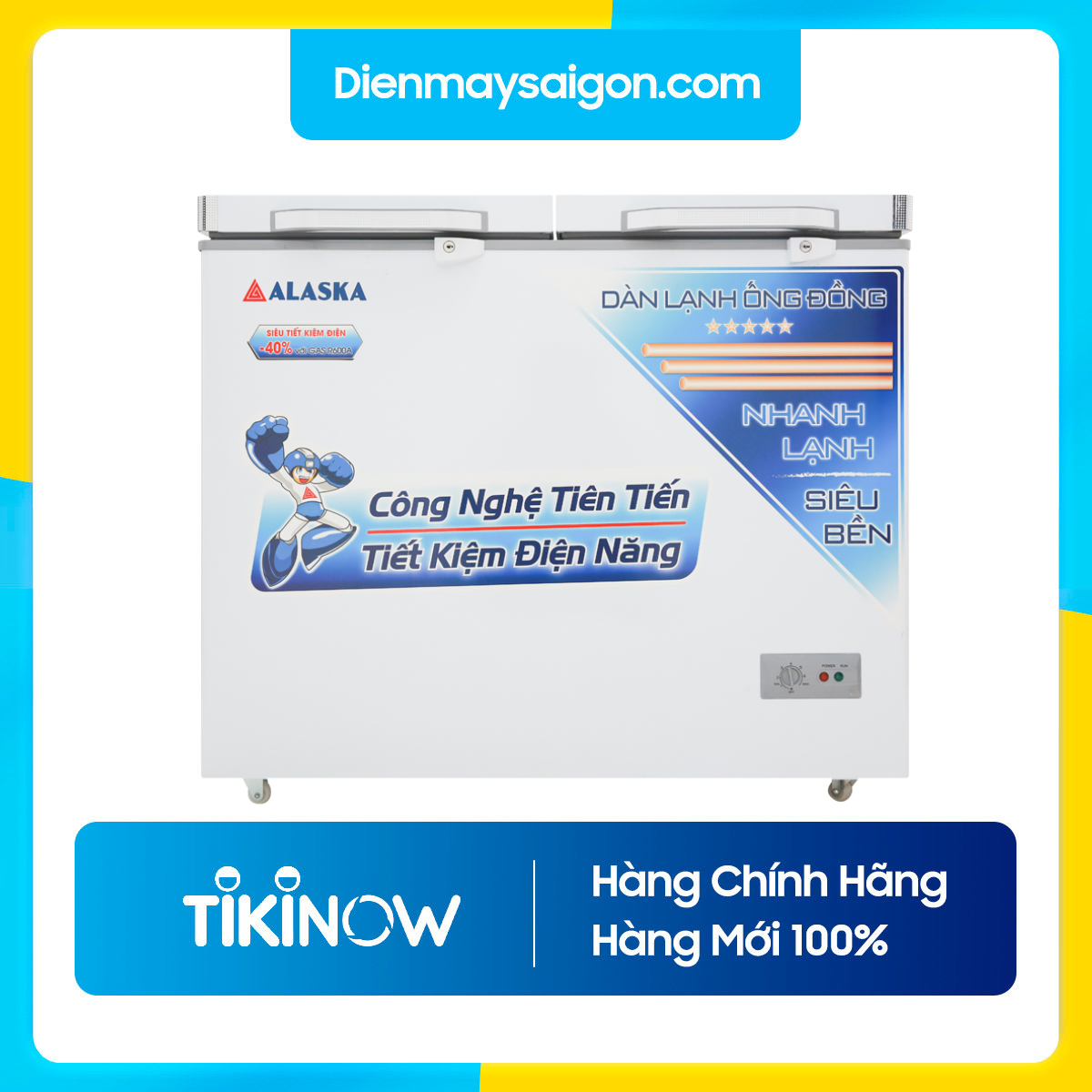 Tủ đông Alaska Inverter BCD-5568CI - Chỉ giao HCM