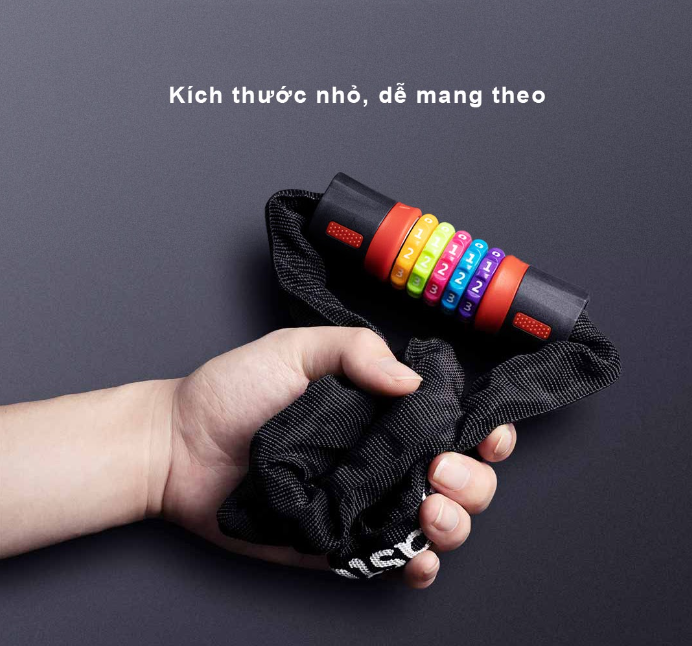 Khóa dây xích vạn năng mã số cầu vòng  Xiaomi Lydsto Rainbow YM-CHS02 - Hàng nhập khẩu