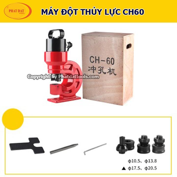 Bộ Máy Đột Lỗ Thủy Lực CH60 + Bơm Tay CP700