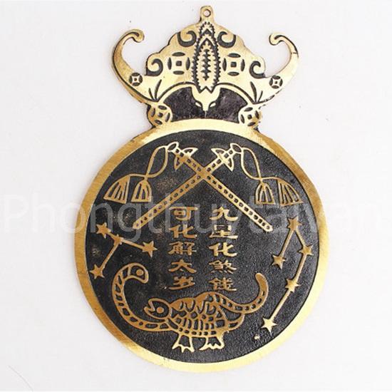 Gương Bát Quái Lưỡi Hổ 7cm*10cm