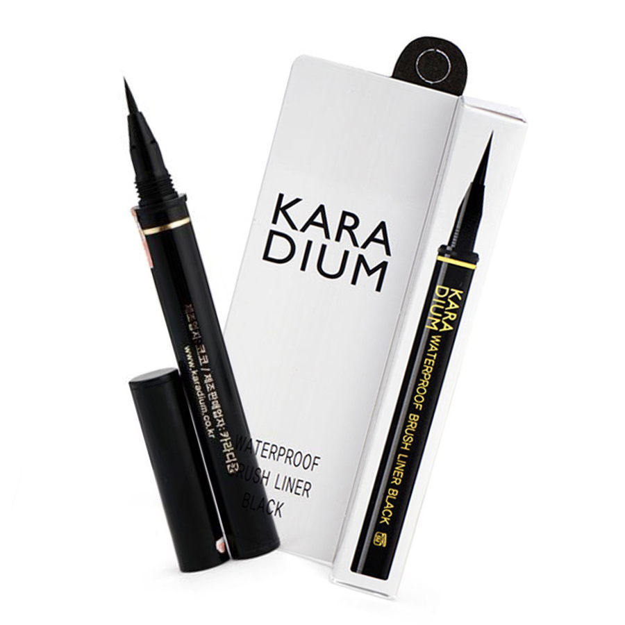 Bút Kẻ Viền Mắt Karadium Waterproof Brush Liner Black 0.55g