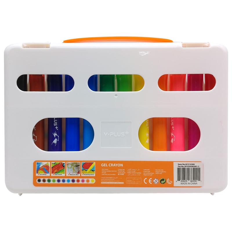 Hộp 12 Màu Sáp Gel Meteor Kèm 12 Ruột - Y Plus+ GC210300