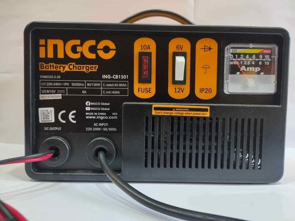 MÁY SẠC BÌNH ĐIỆN ẮC QUI 220-240V INGCO ING-CB1501- HÀNG CHÍNH HÃNG