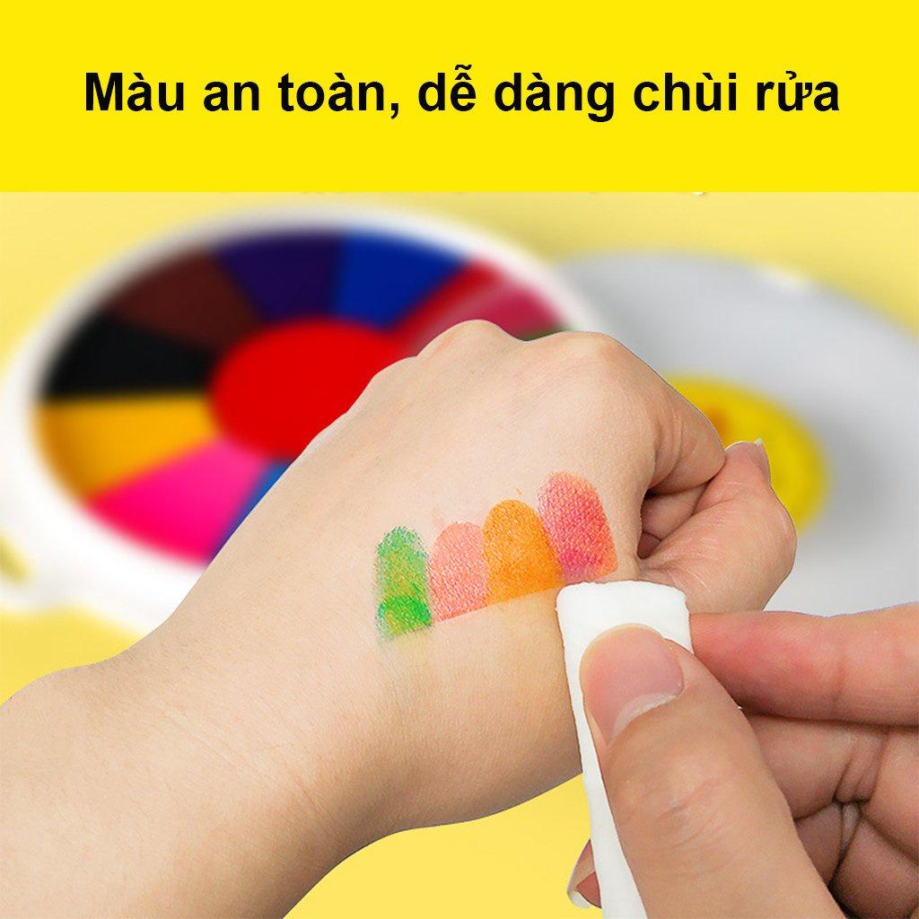 COMBO Mực in bàn tay/vân tay + sổ vẽ vân tay Washable Paint Pad + Finger Painting Book