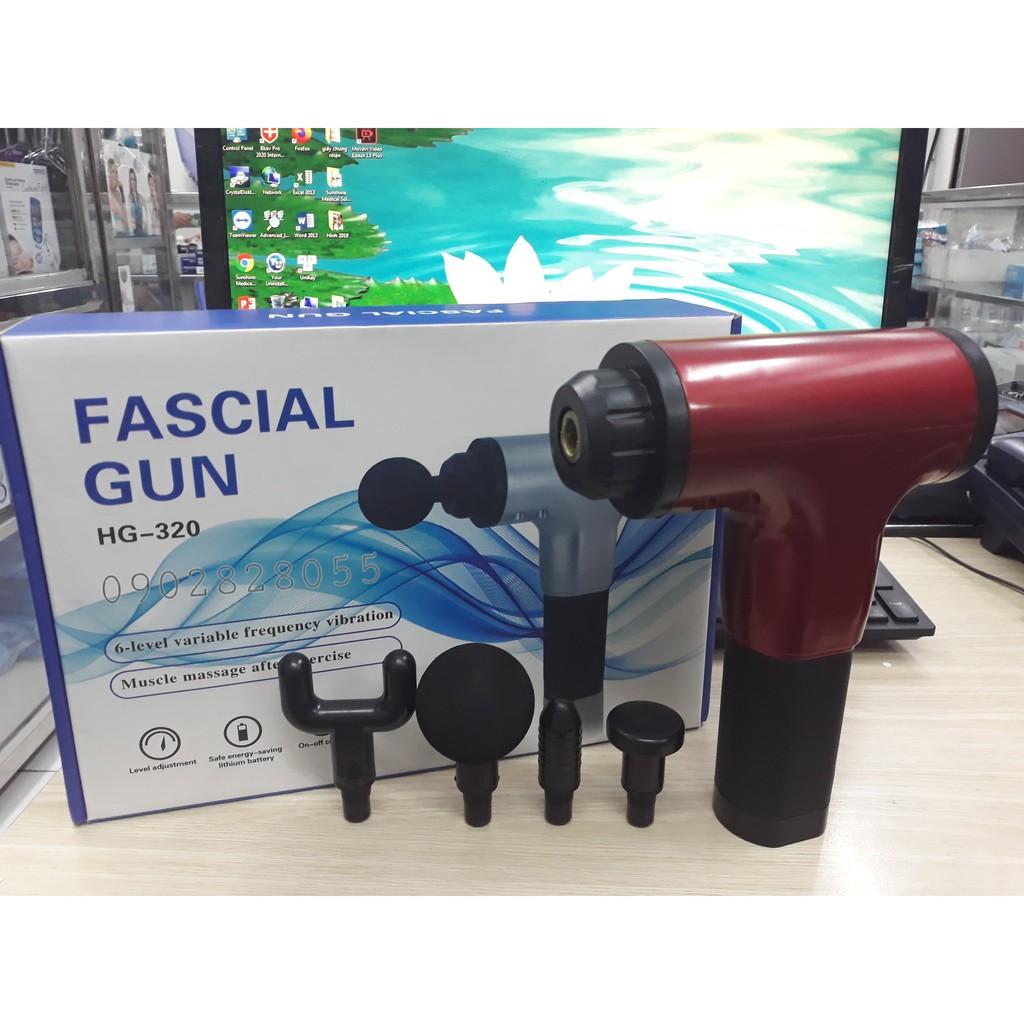 SÚNG MASSAGE CẦM TAY - MÁY MASSAGE CẦM TAY GIÚP GIẢM MỠ, GIÃN CƠ BẮP GIẢM NHỨC MỎI VAI GÁY FASCIAL GUN