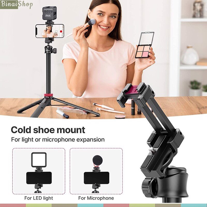 Ulanzi MT-44 - Tripod Mini Cho Máy Ảnh, Điện Thoại, Tải Trọng 1.5 Kg, Chiều Cao Tối Đa 109cm- Hàng chính hãng