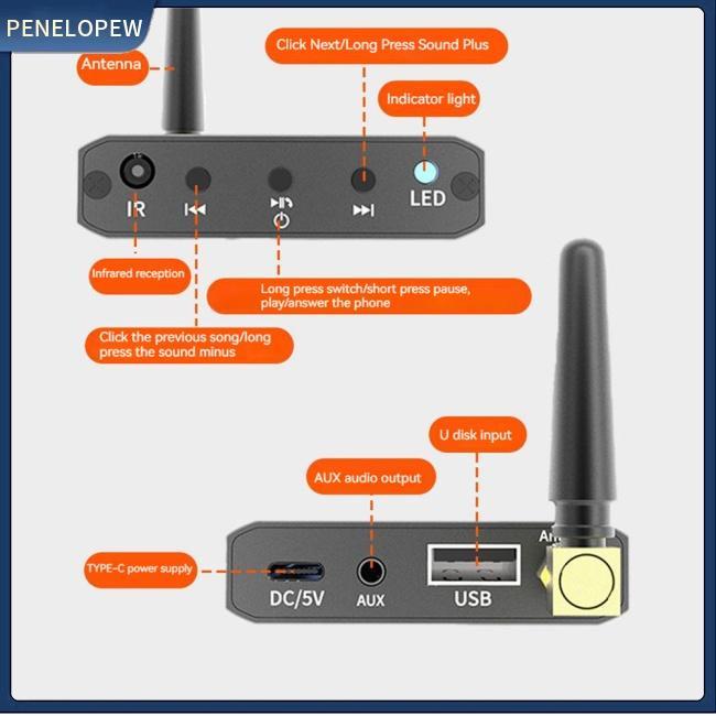 Thiết Bị Nhận Tín Hiệu Âm Thanh Bluetooth Không Dây 3.5mm T30