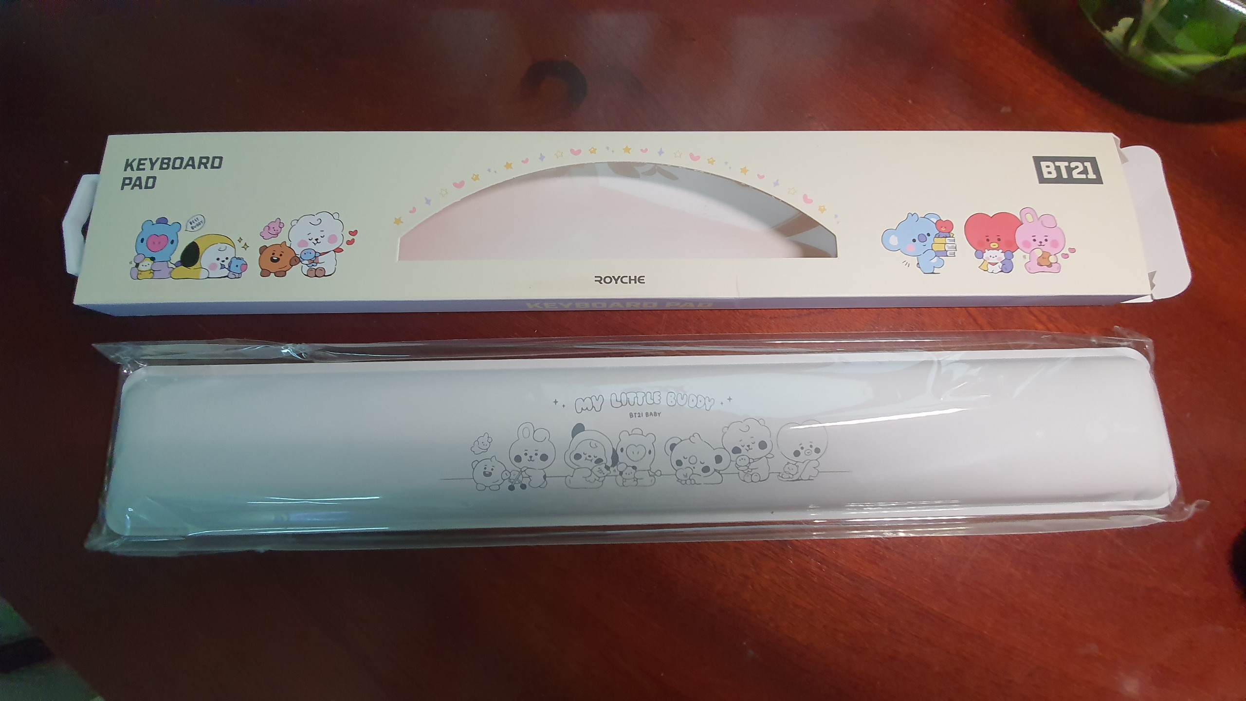 ĐỆM KÊ CỔ TAY GÕ BÀN PHÍM BT21 KEYBOARD PAD CHỐNG MỎI, CHAI TAY-HÀNG CHÍNH HÃNG