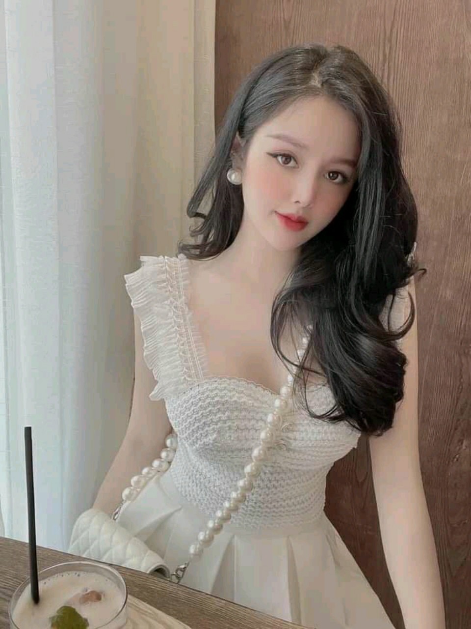 Áo ren cổ vuông Freesize 40-50kg
