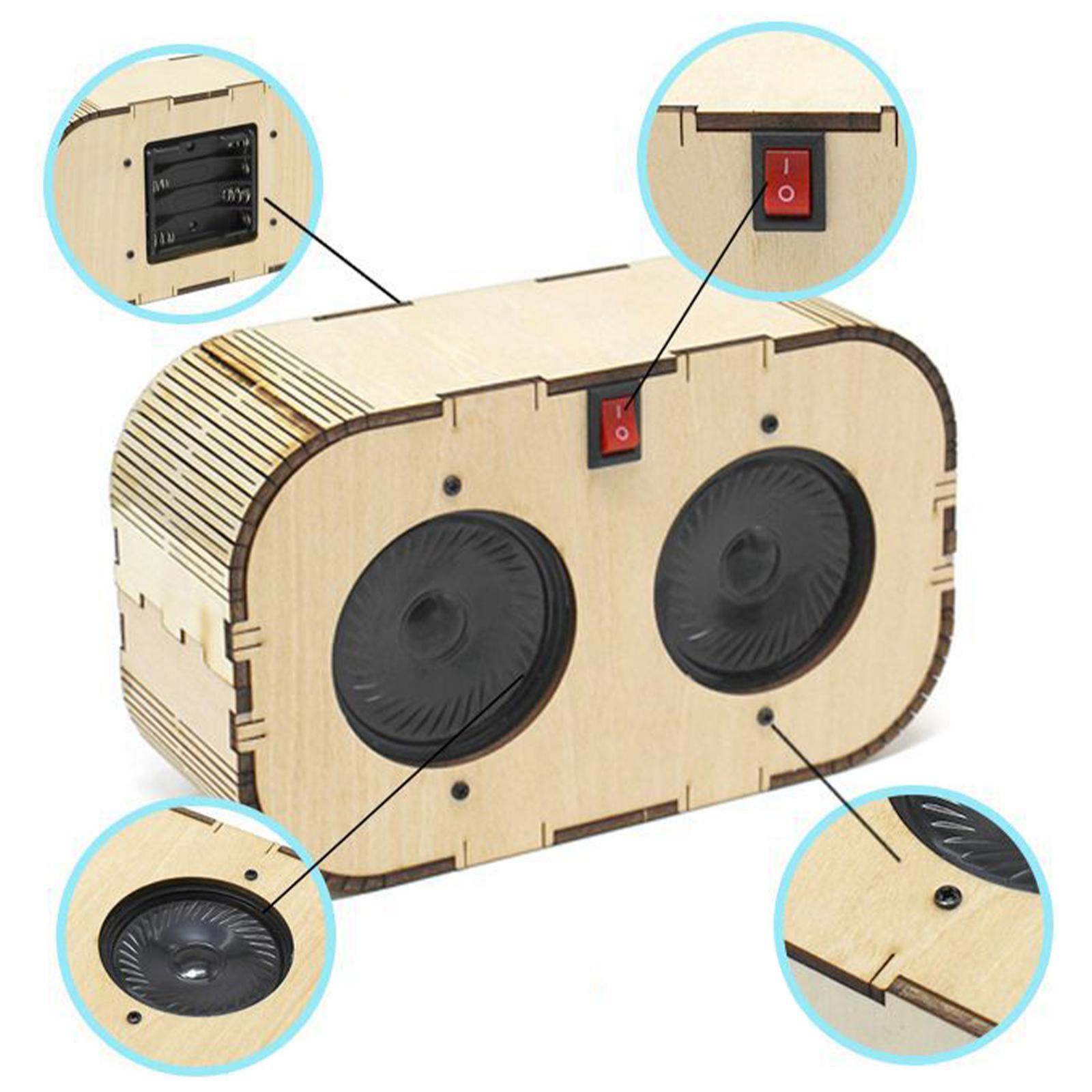 Handmade DIY Bluetooth Speaker Box Kit Children Educational Toys for Teens