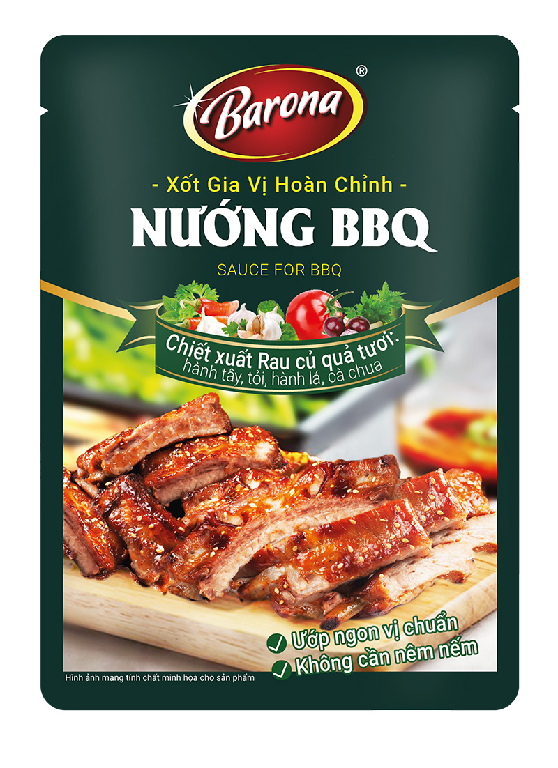 Xốt Gia Vị Hoàn Chỉnh Barona - Nướng BBQ