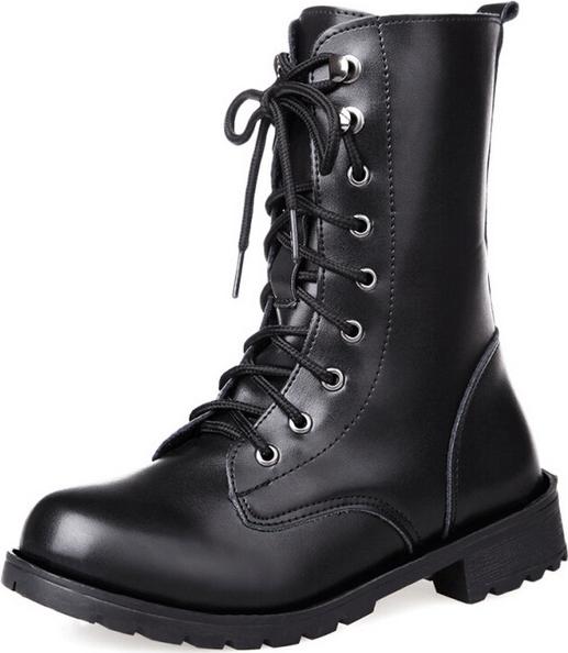 Giày boot nữ cao cổ phong cách ulzzang đế cao 2cm B140