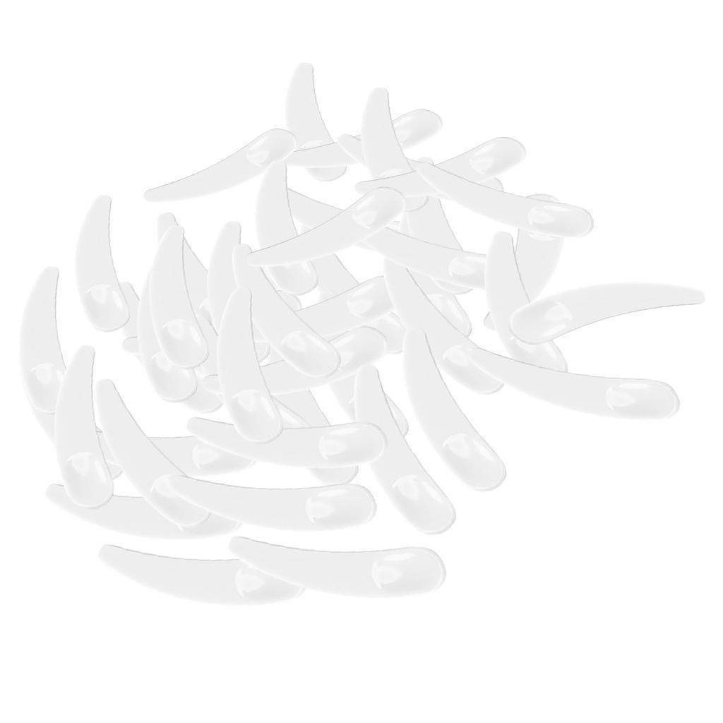 100pcs Makeup Cream Stick Spoon Spatula White