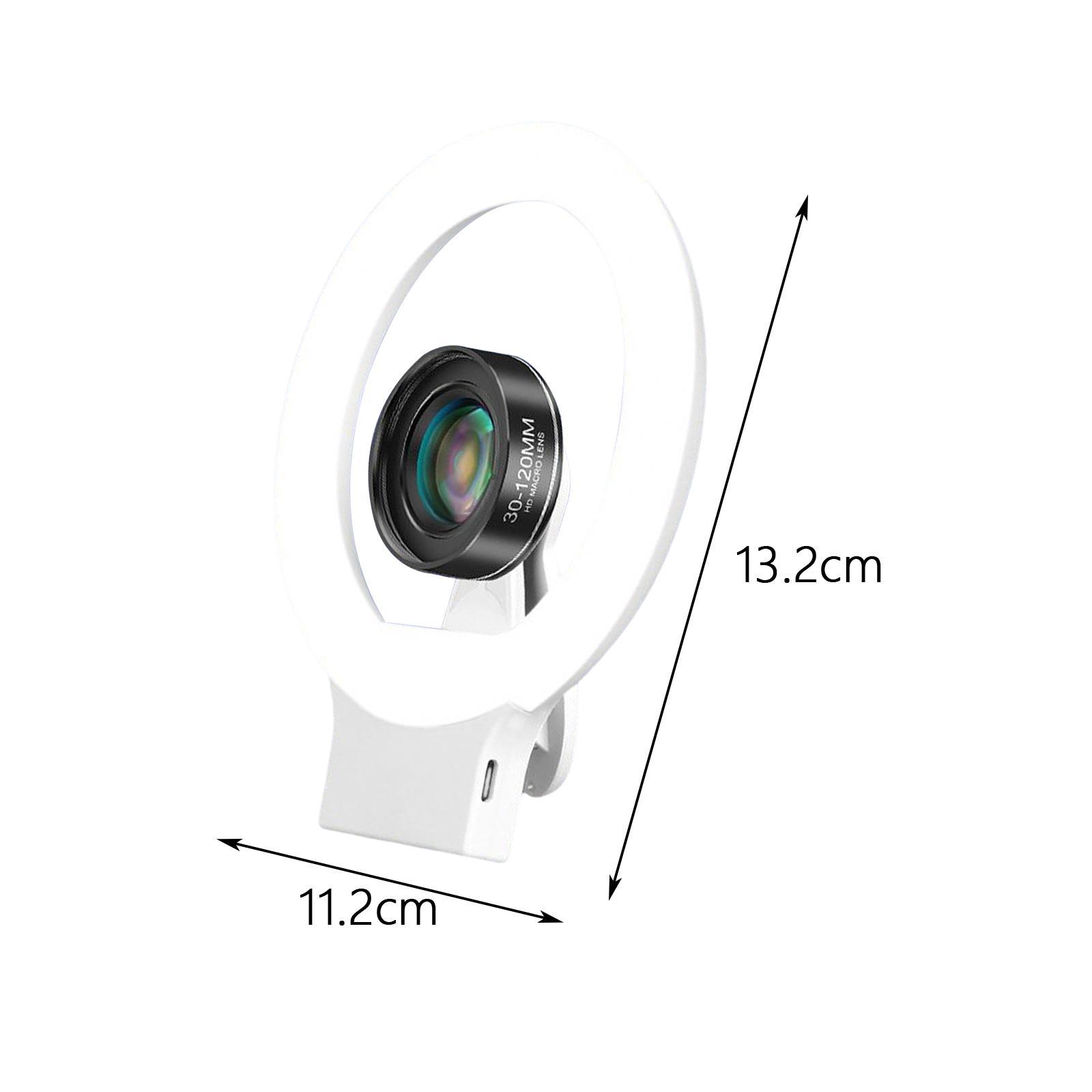 USB Charging Mobile Phone Fill Light for Meeting Video Recording Jewelry
