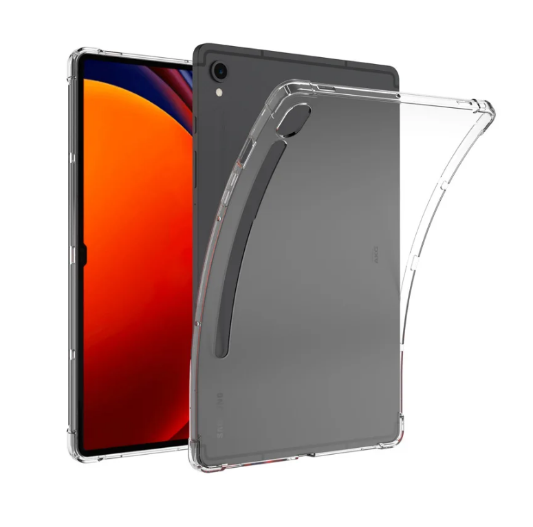 Ốp lưng cho Samsung Galaxy Tab S9 Fe silicon dẻo trong suốt chống sốc  - hàng nhập khẩu