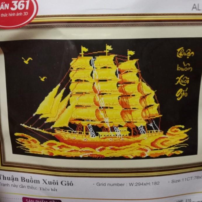 Tranh thêu Thuận Buồm Xuôi Gió ms 53396