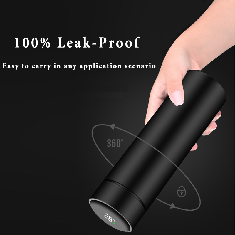 500Ml Inox Thông Minh Giữ Nhiệt Màn Hình Hiển Thị Nhiệt Độ Thông Minh Nước Hút Chân Không Bình Bình Nước Dễ Thương Cho Bé Gái 2021