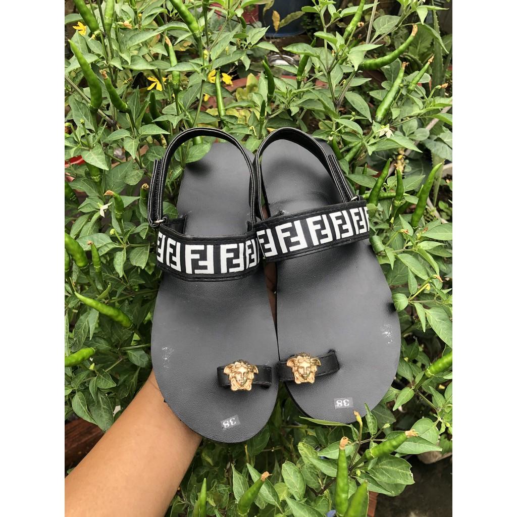 Sandal đồng nai dép quai hậu nam nữ đế đen quai đen size từ 35 nữ đến 42 nam đủ màu đủ size