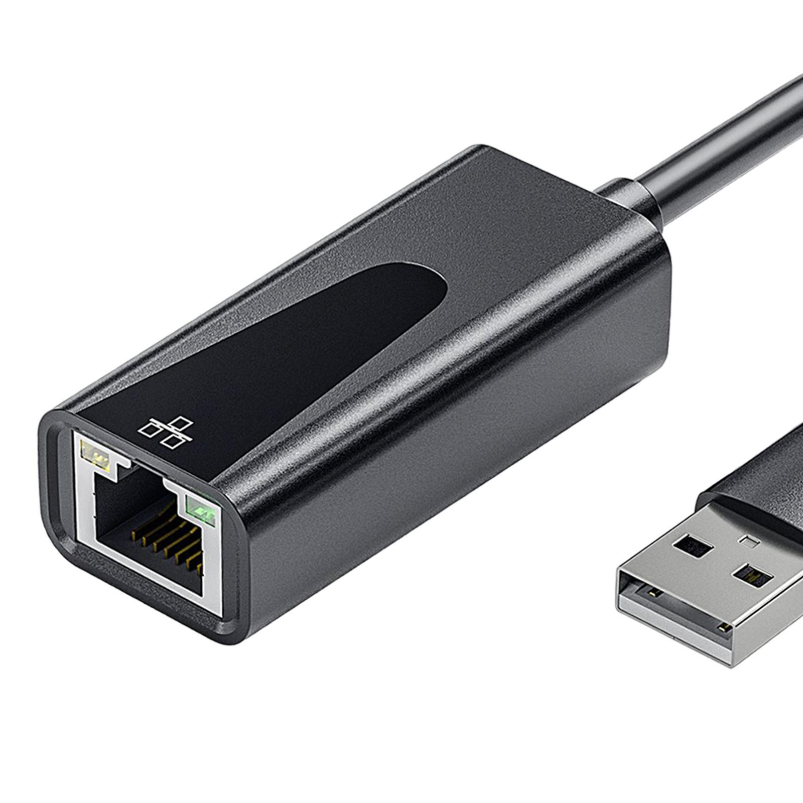 USB to Gigabit Ethernet Adapter USB to Wired LAN Adapter Compact for Laptop