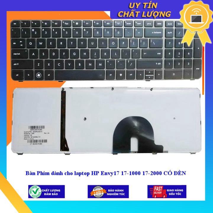Bàn Phím dùng cho laptop HP Envy17 17-1000 17-2000 CÓ ĐÈN - Hàng Nhập Khẩu New Seal