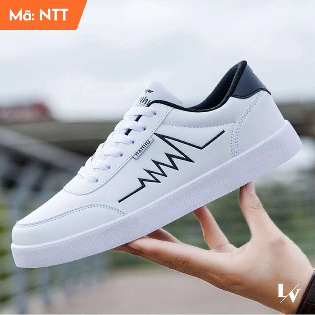 Giày Thể Thao Nam Sneaker Heartbeat Black and White